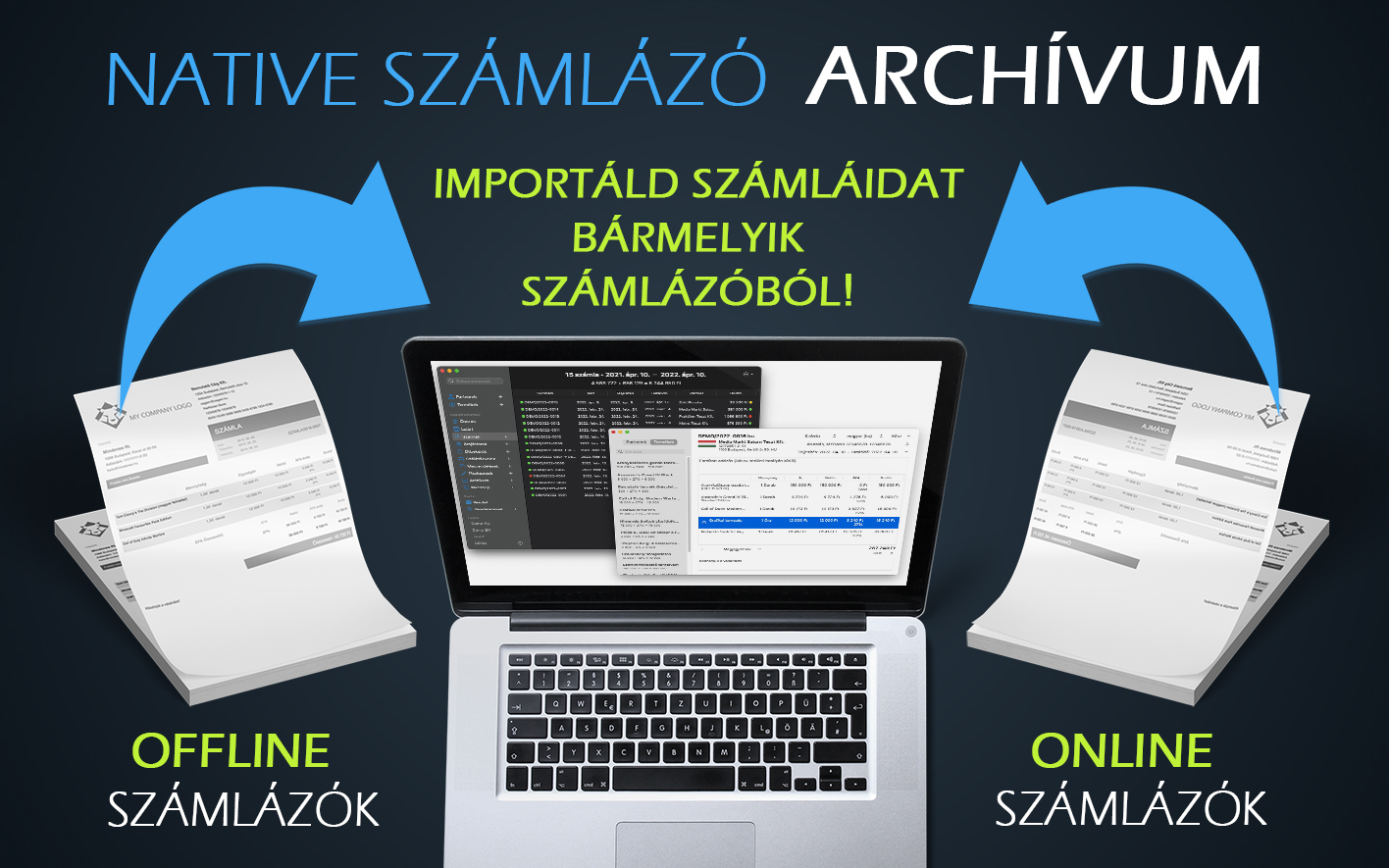 Importáld számláidat bármelyik számlázóból!